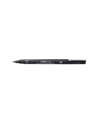 Uni Pin Fine Line penna Brush, nera