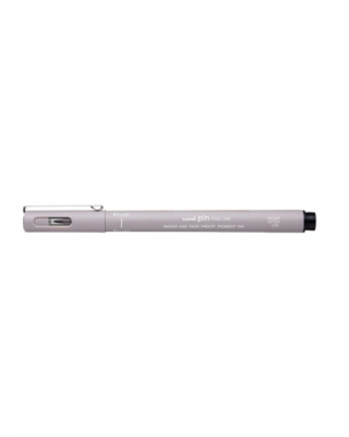 Uni Pin Fine Line penna Brush, grigio chiaro