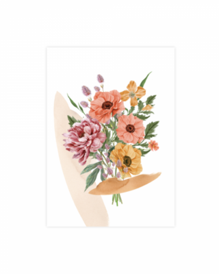 Biglietto auguri Manilla, Autumn Tale, Bouquet