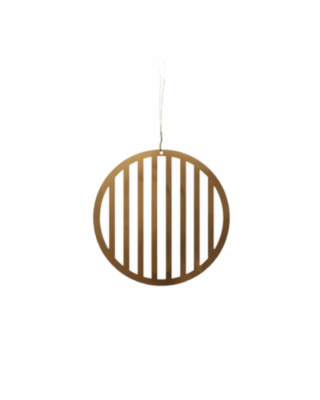 Decoro Natalizio Brass Circle, righe