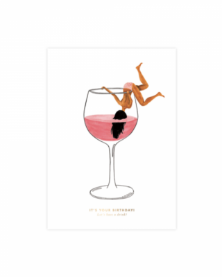 Biglietto Auguri Just one drink, ATWS