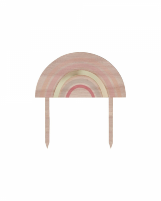 Decorazione di torte Happy Everything, Arcobaleno, legno