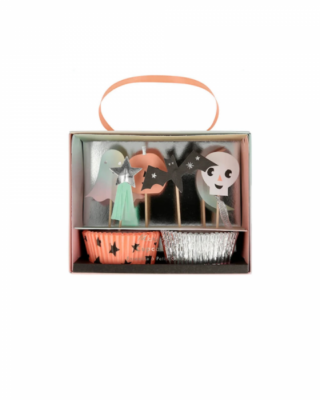Decoro tortine set Halloween, 24 pz., Meri Meri