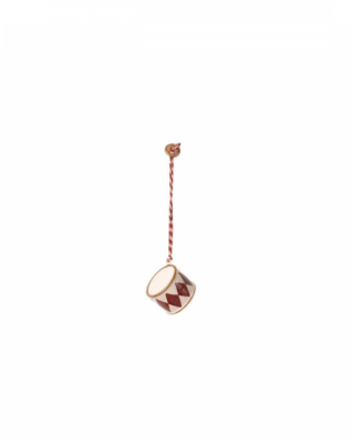 Decoro, Small drum, red, metallic, Maileg