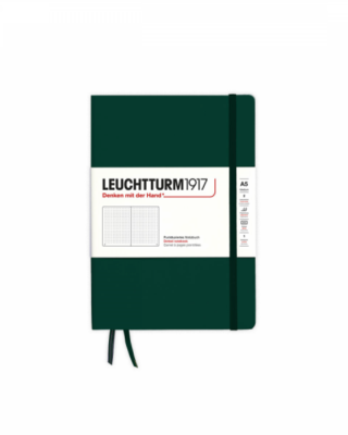 Leuchtturm1917 quaderno A5, Forest green, pagine bullet