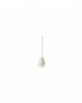 Decoro Easter egg, Scallop Edge, Yellow, metallo, Maileg