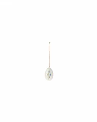 Decoro Easter egg, Blue, metalic, Maileg