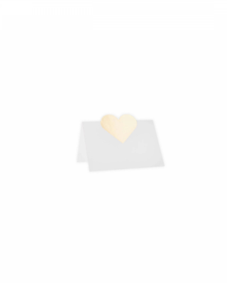 Set segna posti Hearts, gold, 8pz