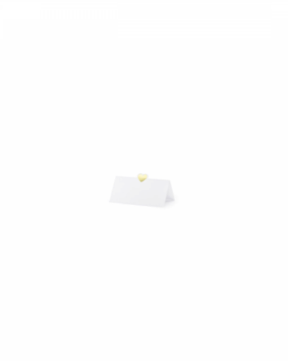 Segna posto carta,  Cuore oro, 10 pz