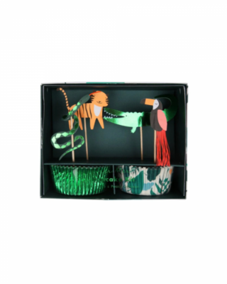Decorazione tortine Go Wild, 24 pz., Meri Meri
