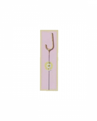 Candelina scintillante per torta, Lettera J, oro