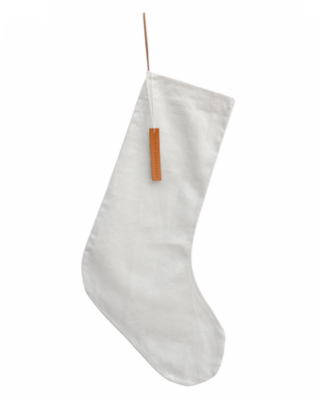 Calza di Natale Bianco, cotone