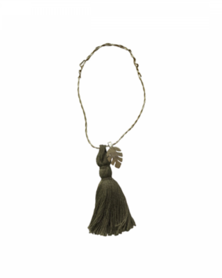 Decoro Wire Tassel, Verde Oliva