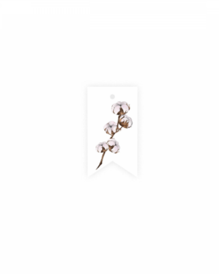 Etichetta  Cotton, White Bloom, Manilla