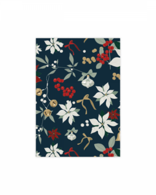 Cartolina Christmas flower, Green, Winter Magic, Manilla