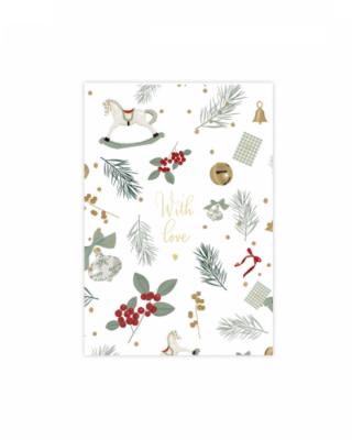 Cartolina natale With love, Winter Magic, Manilla