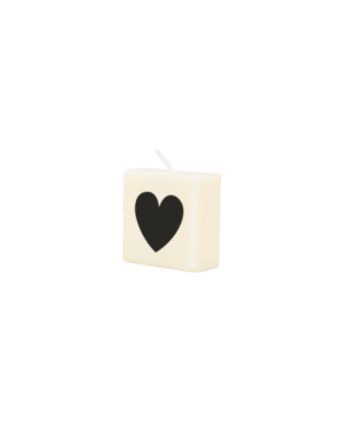 Candelina decorativa Cuore Nero