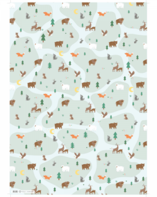 Carta da regalo Nord, Fauna Magica, foglio