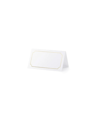 Segna posto carta, Cornice oro, 10 pz