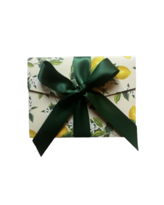 Busta regalo Amalfi, con cartolina e nastro, Manilla
