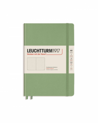 Leuchtturm1917 quaderno A5, salvia, pagine bullet